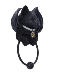 Vampuss Türklopfer 20cm -Halloween Kostüm Geschäft vampuss tuerklopfer vampir katze tuerklopfer gothic deko halloween deko katzen deko 54255 04