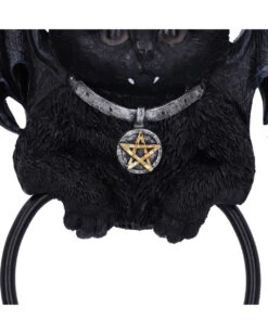 Vampuss Türklopfer 20cm -Halloween Kostüm Geschäft vampuss tuerklopfer vampir katze tuerklopfer gothic deko halloween deko katzen deko 54255 06