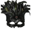 Venezianische Totenkopfmaske Mit Federn 1 Venezianische Totenkopfmaske Mit Federn -Halloween Kostüm Geschäft venezianische totenschaedel maske venezianische piratenmaske venetian eyemask 25307