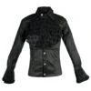 Viktorianische Brokat Bluse Mit Jabot 1 Viktorianische Brokat Bluse Mit Jabot -Halloween Kostüm Geschäft viktorianisches gothic brokat hemd mit jabot 660597