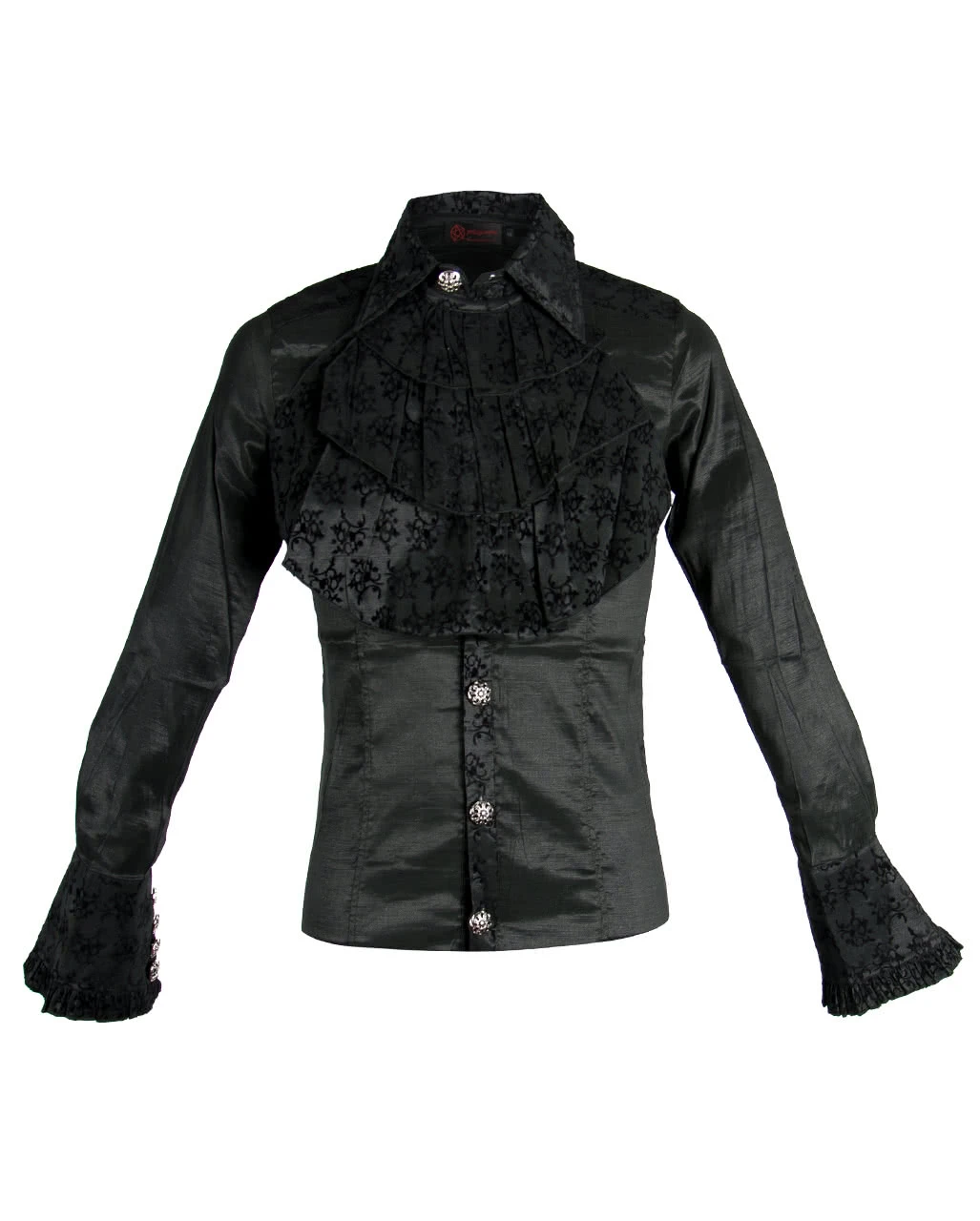 Viktorianische Brokat Bluse Mit Jabot 3 Viktorianische Brokat Bluse Mit Jabot