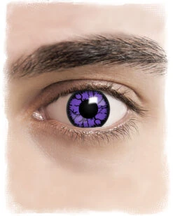 Kontaktlinsen Violettes Reptil Motiv -Halloween Kostüm Geschäft violettes monster kontaktlinsen purple monster kontaktlinsen mann