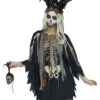 Voodoo Skelett Kostüm-Poncho -Halloween Kostüm Geschäft voodoo kostuem poncho kostuem ueberwurf fuer halloween voodoo poncho 31102