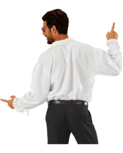 Weißes Rüschenhemd Mit Knöpfen -Halloween Kostüm Geschäft weisses rueschenhemd mit knoepfen karnevalshemd piratenhemd seeraeuberhemd 25592 3