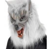 Werwolf Maske Silbergrau -Halloween Kostüm Geschäft werwolfmaske wolfmaske tiermaske wolf mask animal mask 24033
